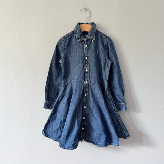 Polo Ralph Lauren / Denim shirt dress / 5Y