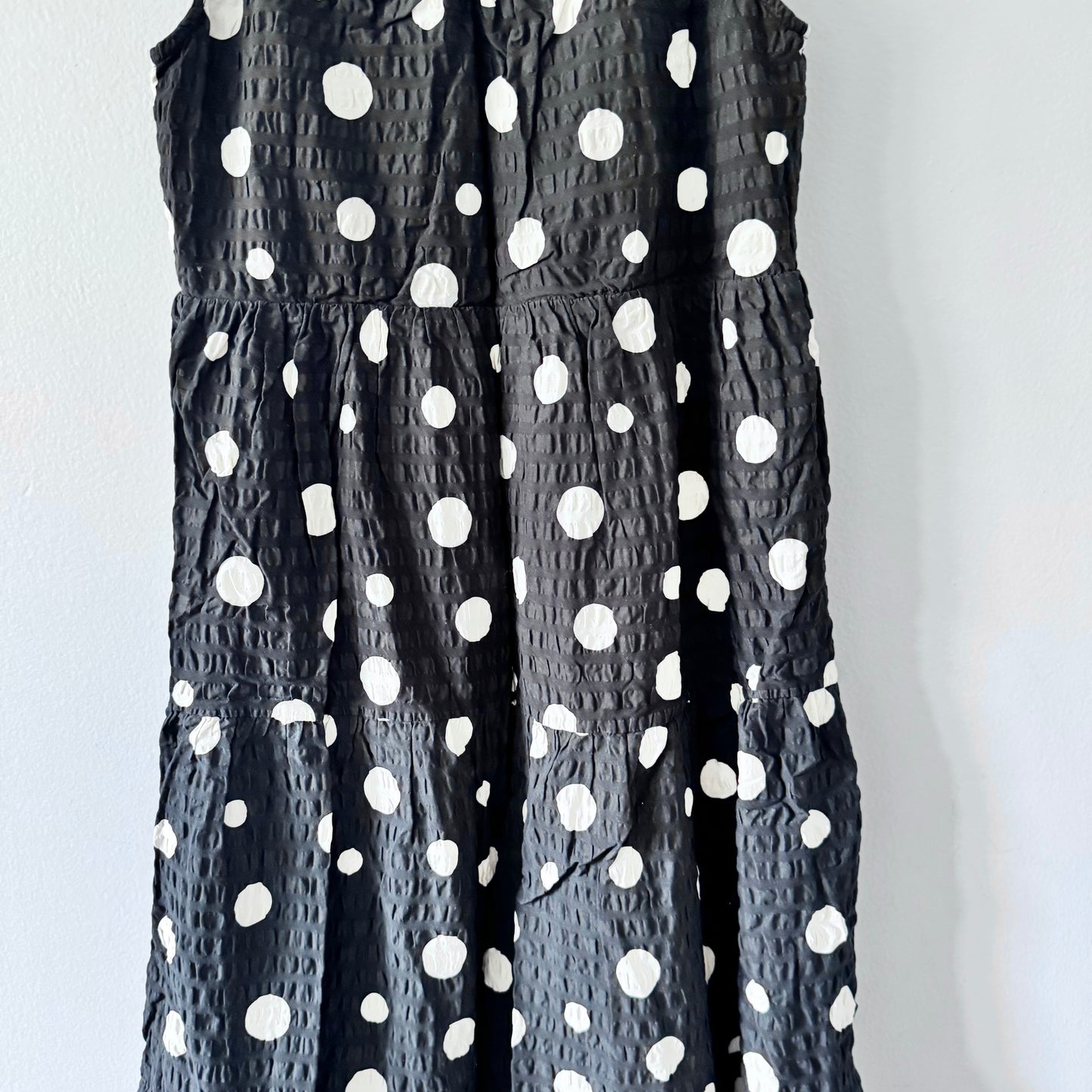 Au bord de la rivière / Robe noire à pois / Femme M