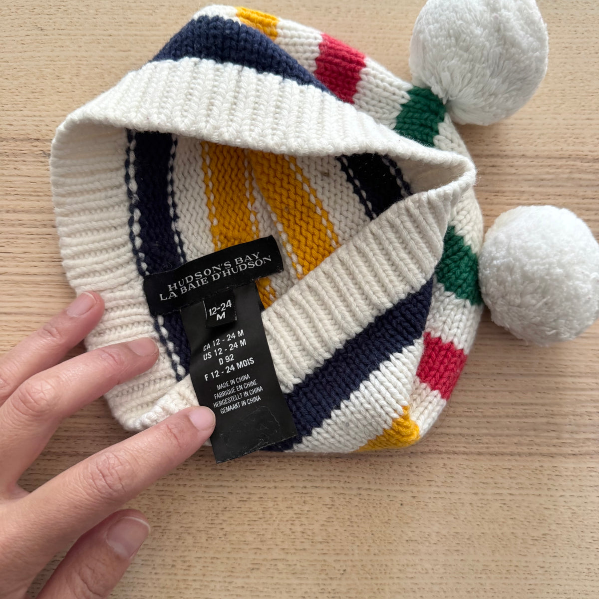 Hudson's bay / Cotton beanie / 12-24M