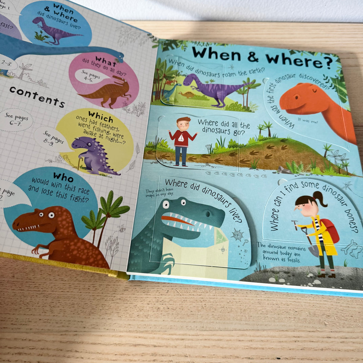 Usborne Lift-the-flap - Questions and Answers about Dinosaurs