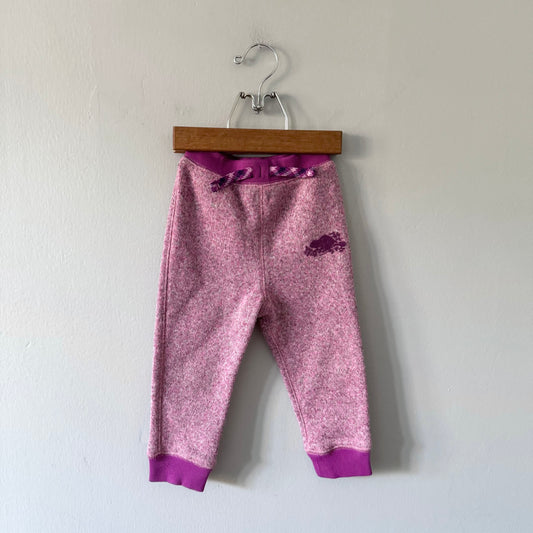 Roots / Pink salt & pepper sweatpants / 18-24M