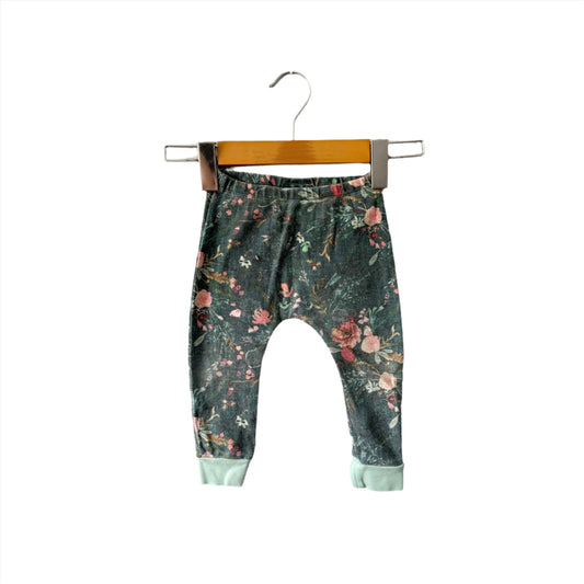 Olive me handmade / Floral leggings / 6-12M