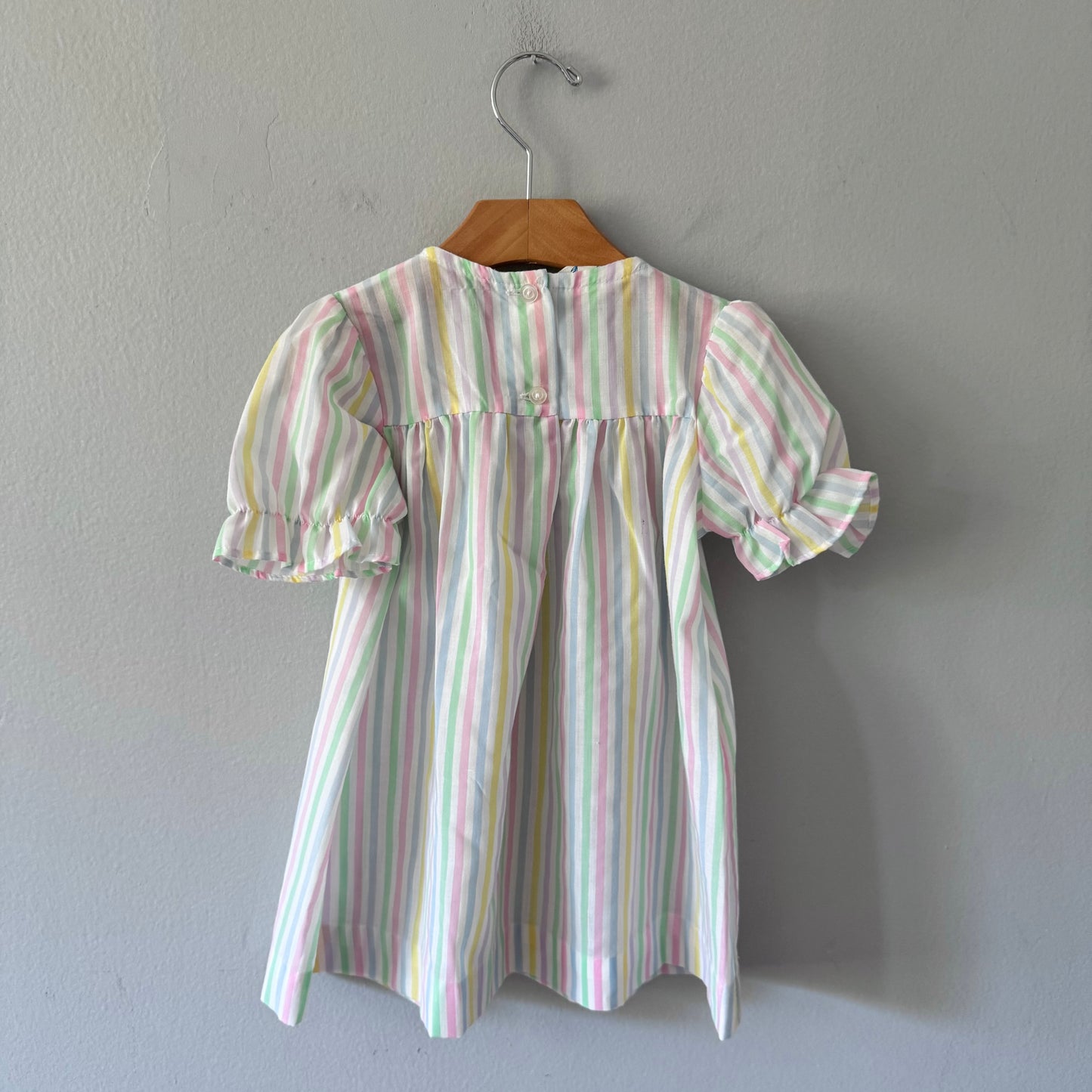 Vintage / Pastel stripe dress / 24M