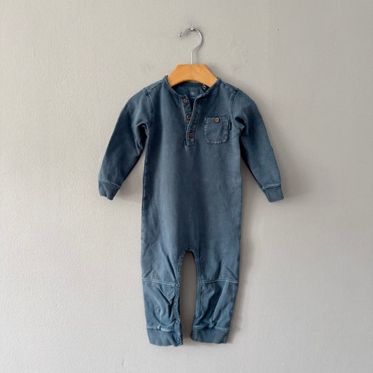 Noppies	/ Faded blue romper / 80(12M)