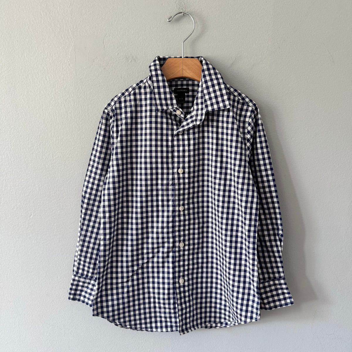 Crewcuts / Navy white shirt / 6-7Y
