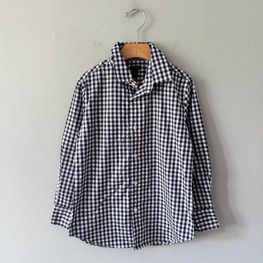 Crewcuts / Navy white shirt / 6-7Y