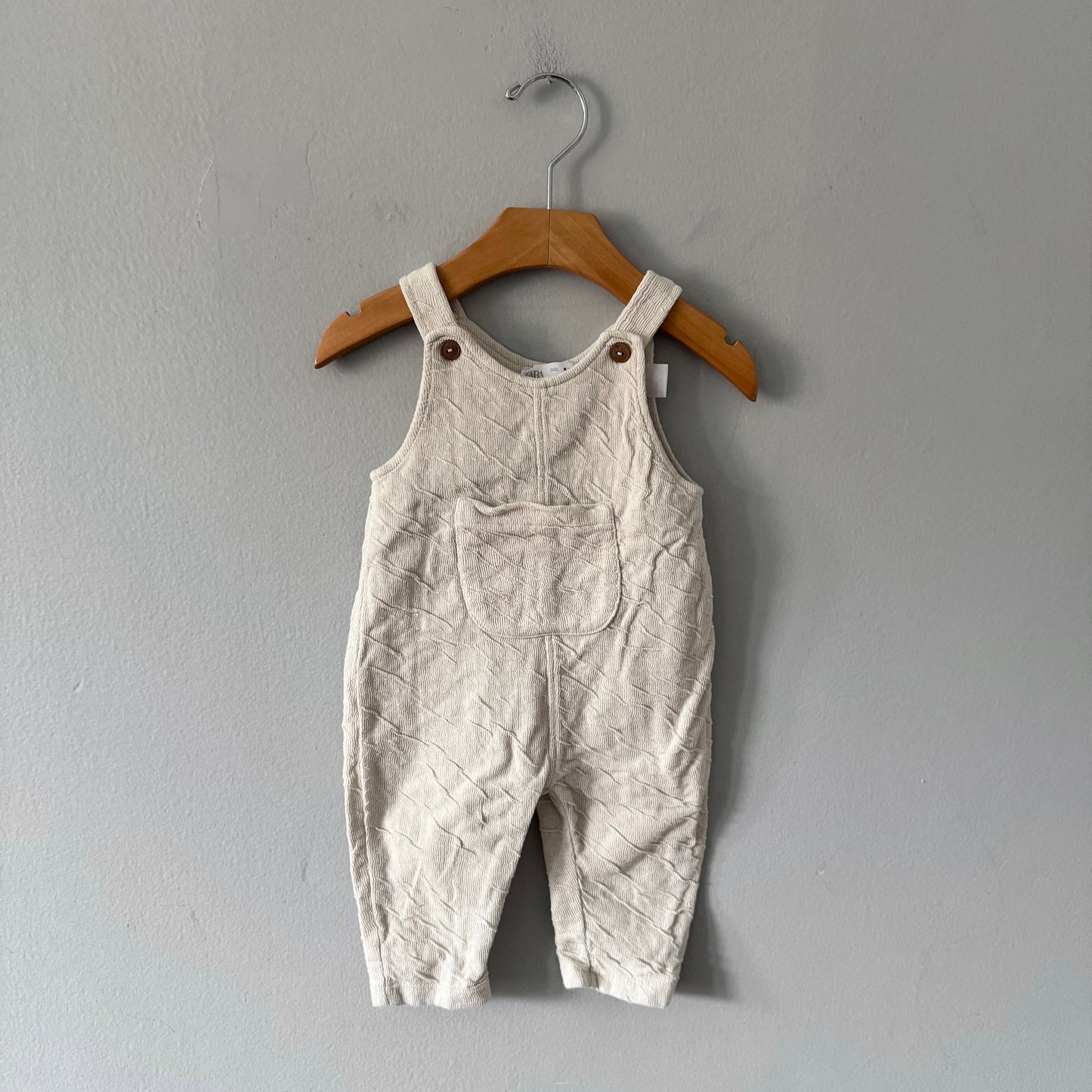 Zara / Salopette écrue / 6-9M
