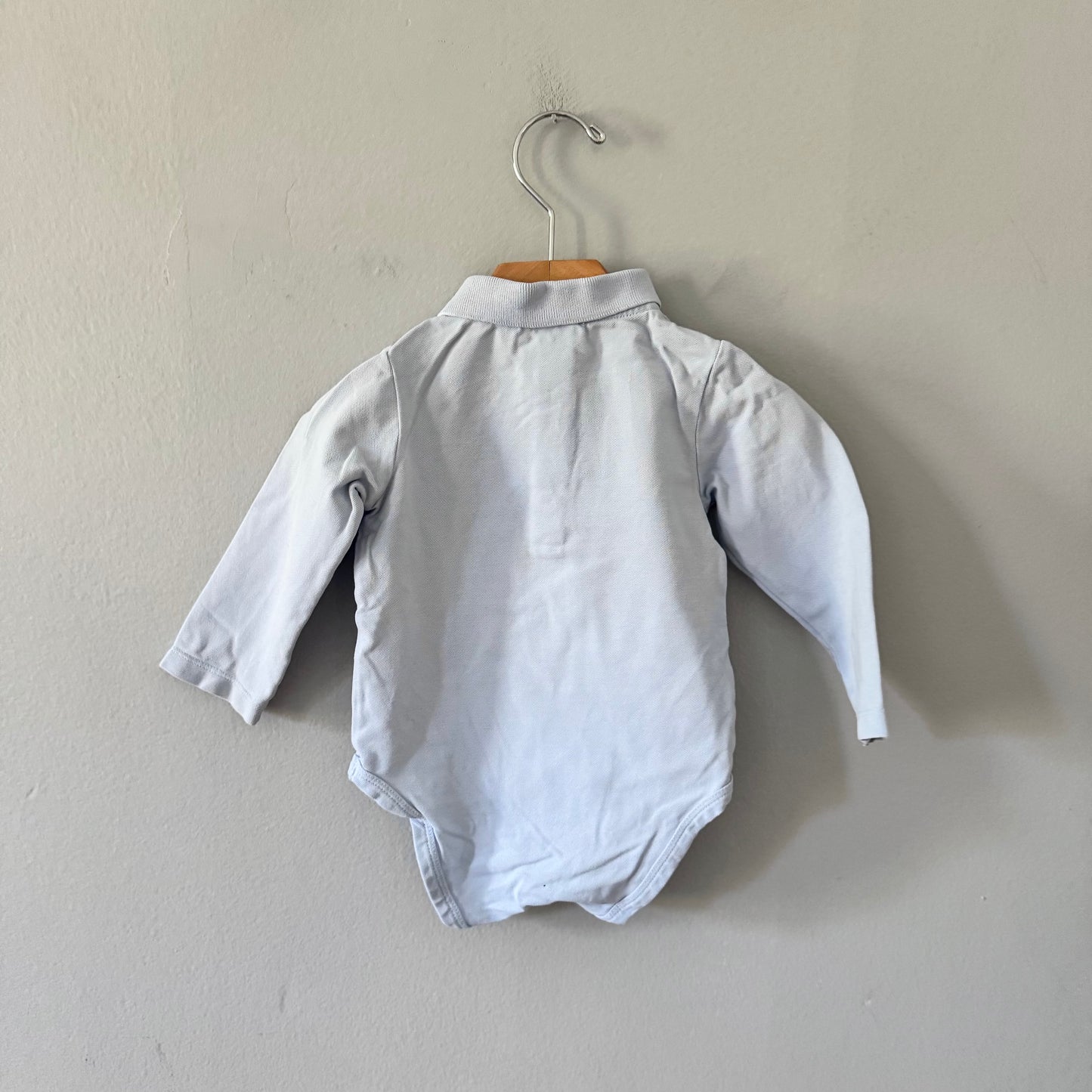Jacadi / Light blue polo onesie / 18M
