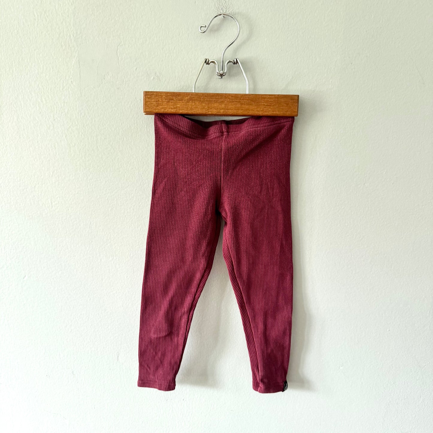 Deux par deux / Burgundy leggings / 3Y