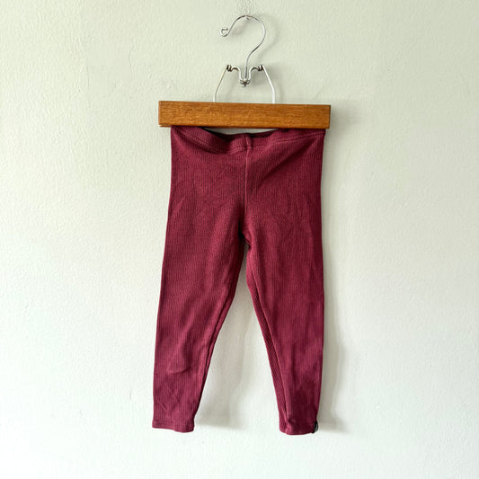 Deux par deux / Burgundy leggings / 3Y