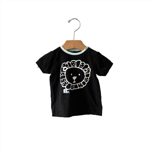 Deux par Deux / Black x lion T-shirt / 6M