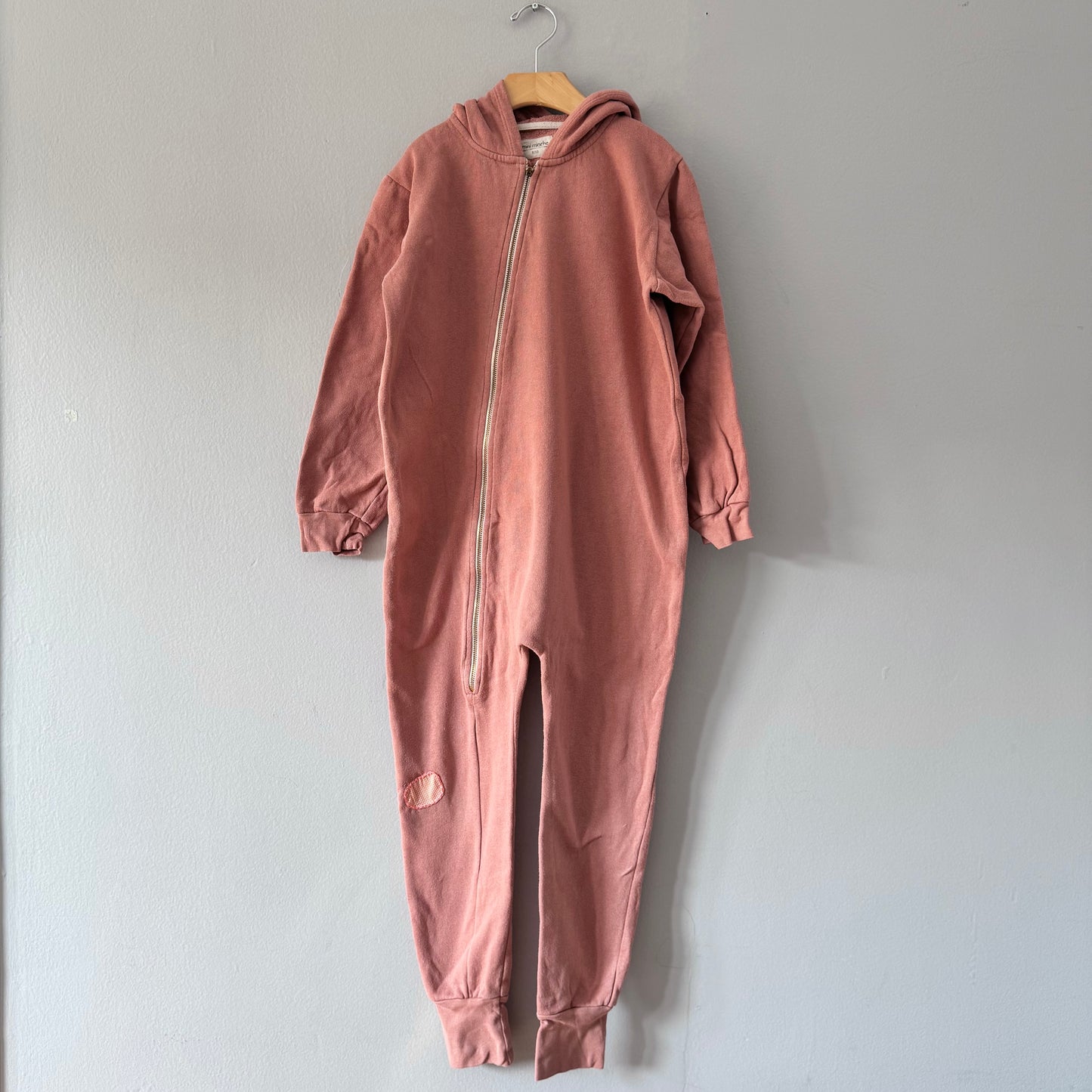 Mini mioche / Orange brown biker romper / 9-10Y - Mended