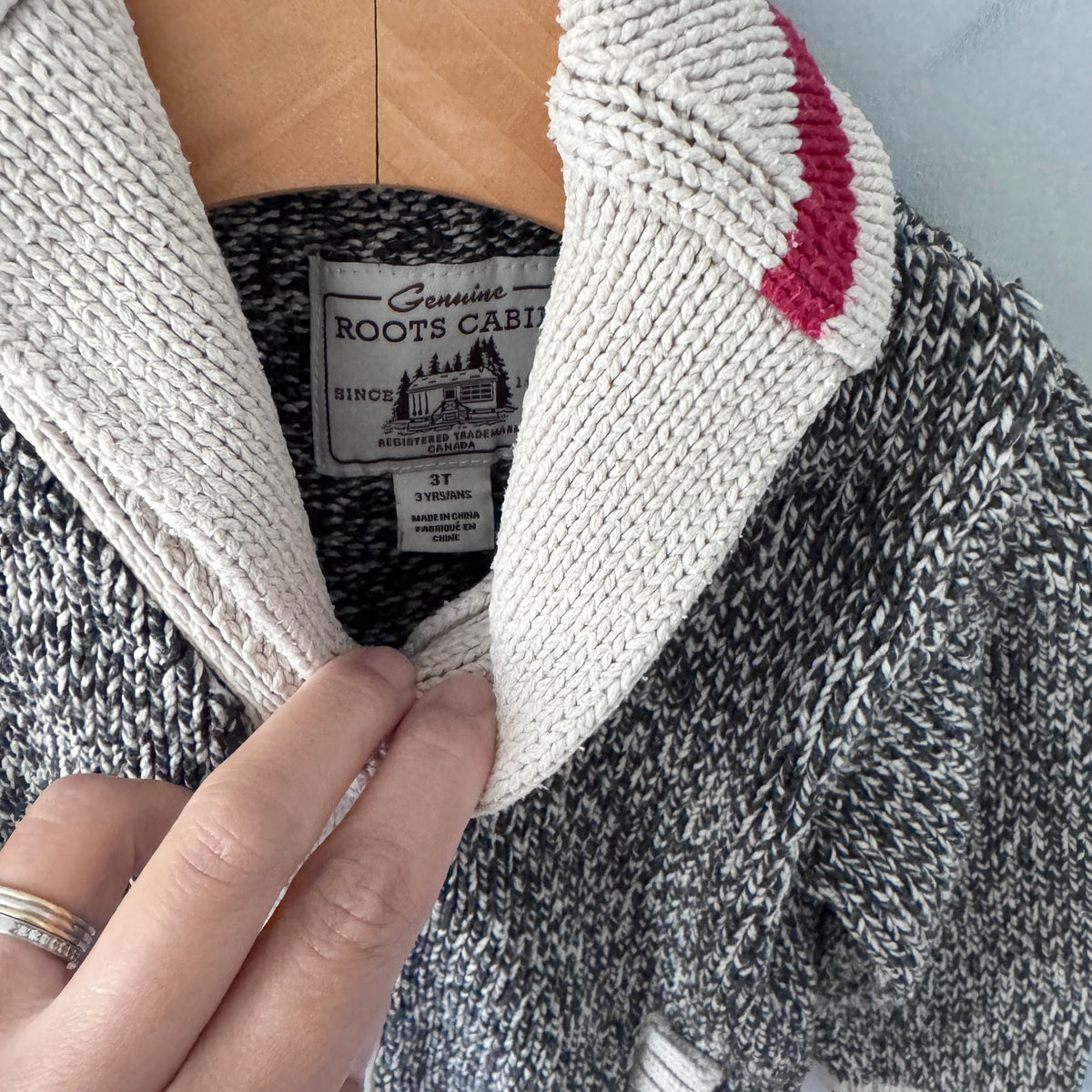 Roots Cabin / Knit jacket / 3T