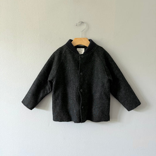 Zara / Dark grey buttoned jacket / 2-3Y