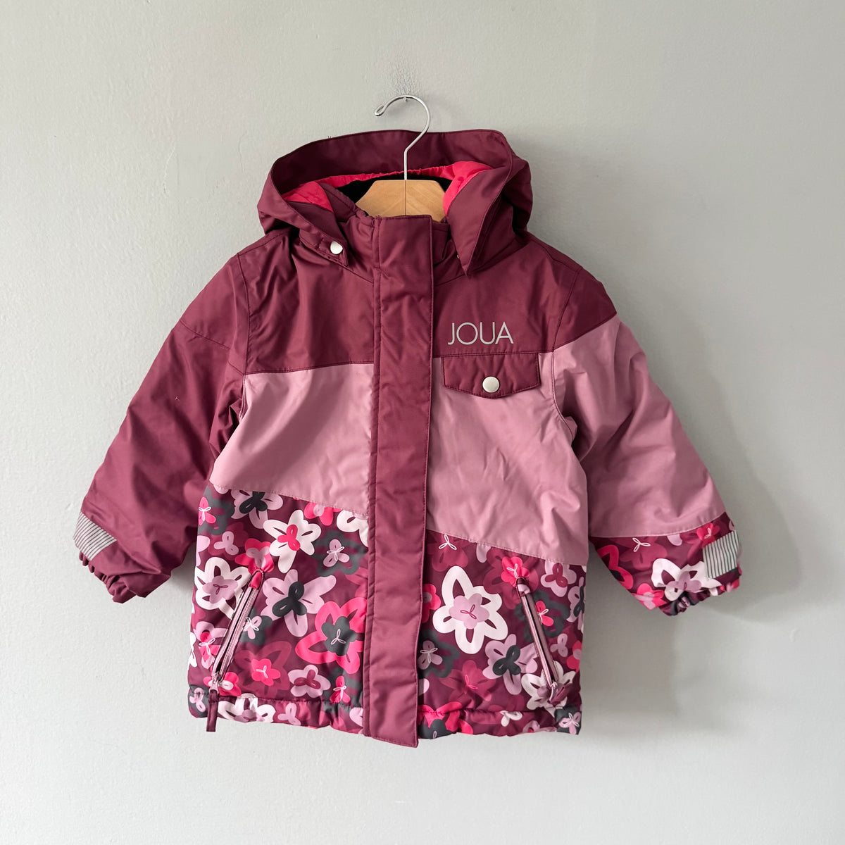 Joua / Purple floral snow jacket / 4Y - New