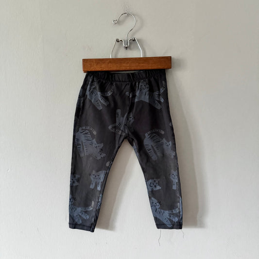 Zara / Dark grey x cat leggings / 18-24M
