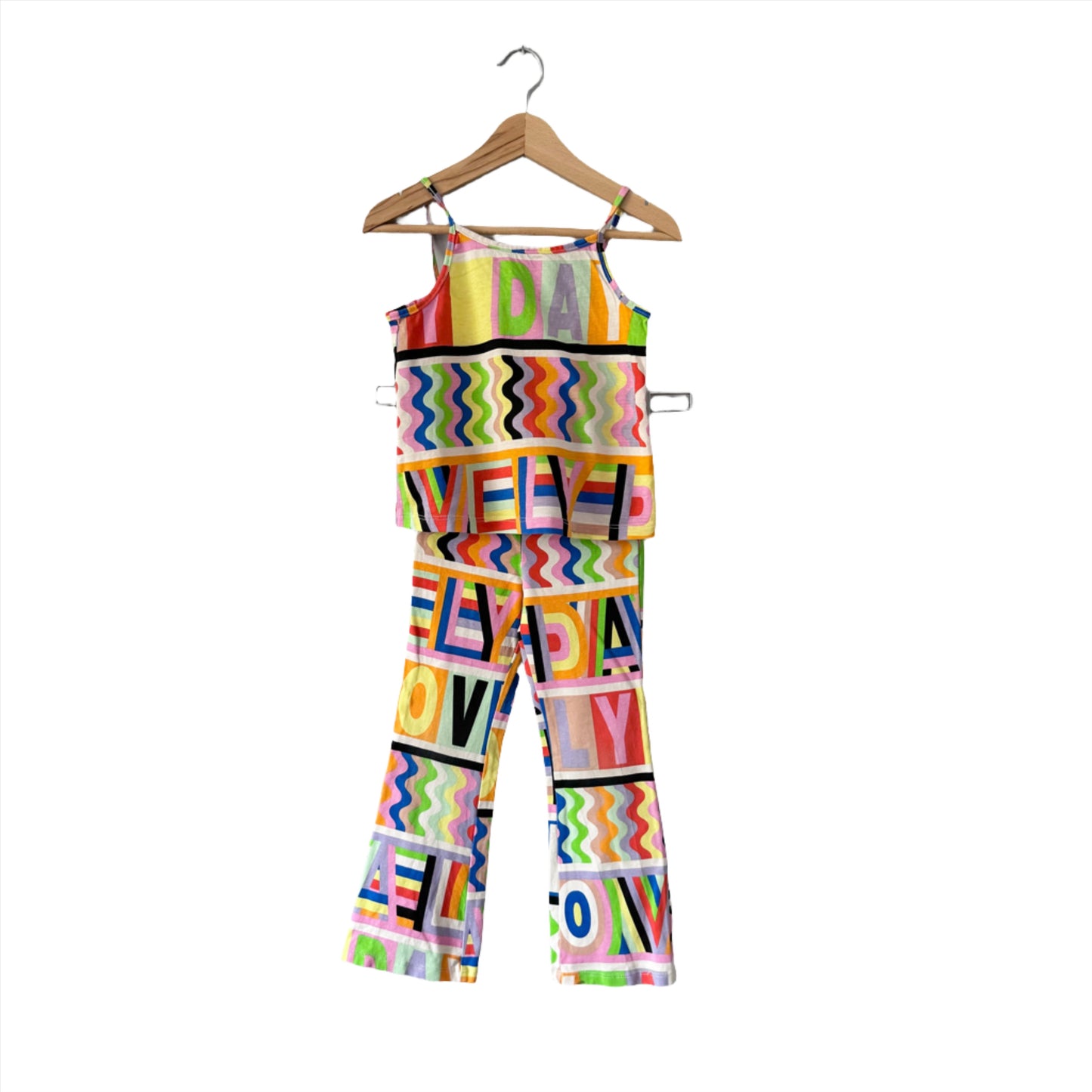 Lakwena x H&M / Colourful cami & pants set / 3-4Y