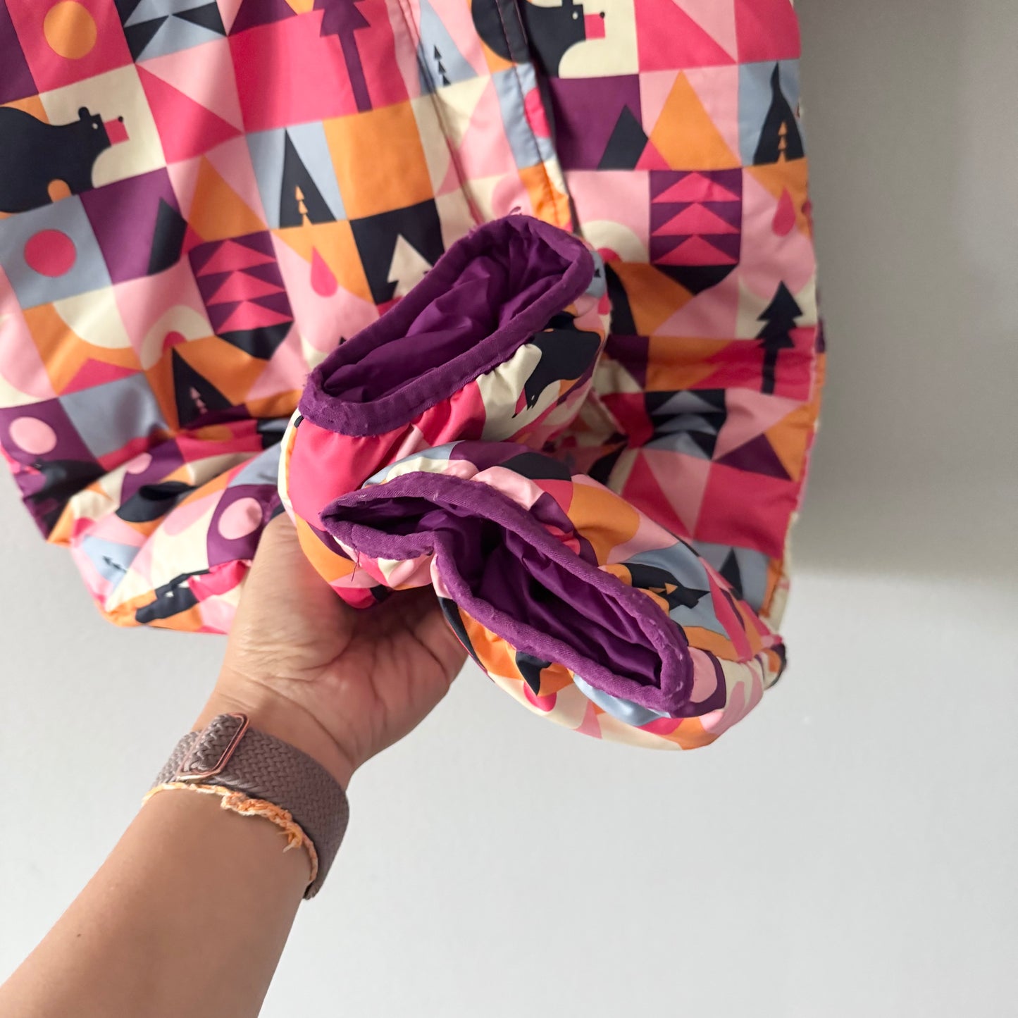 Columbia / Pink orange snow bunting suit / 18-24M