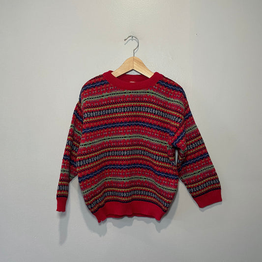 Adams / Red knit pullover / 4Y