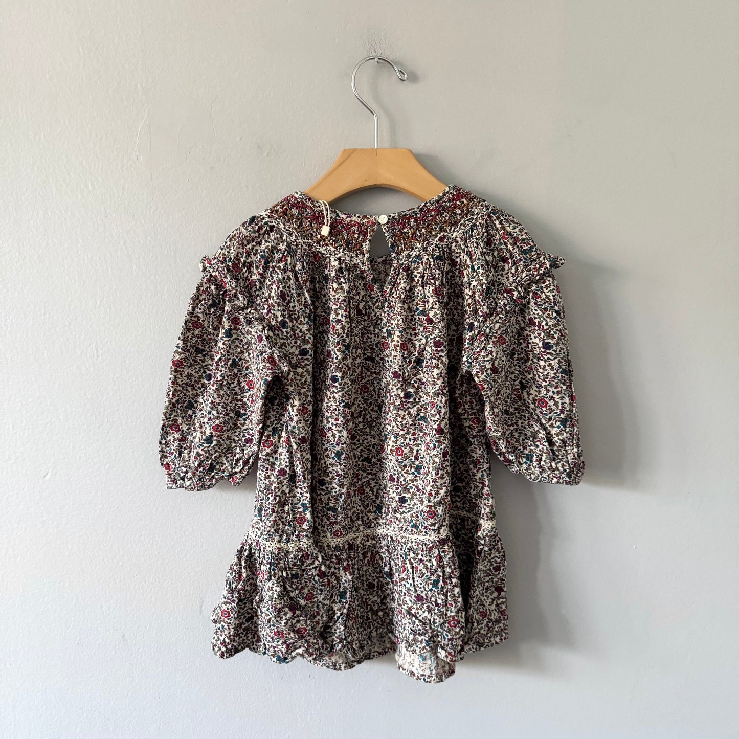 Zara / Floral rayon dress / 3-4Y