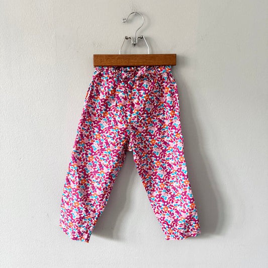 Jacadi / Floral print cotton pants / 36M