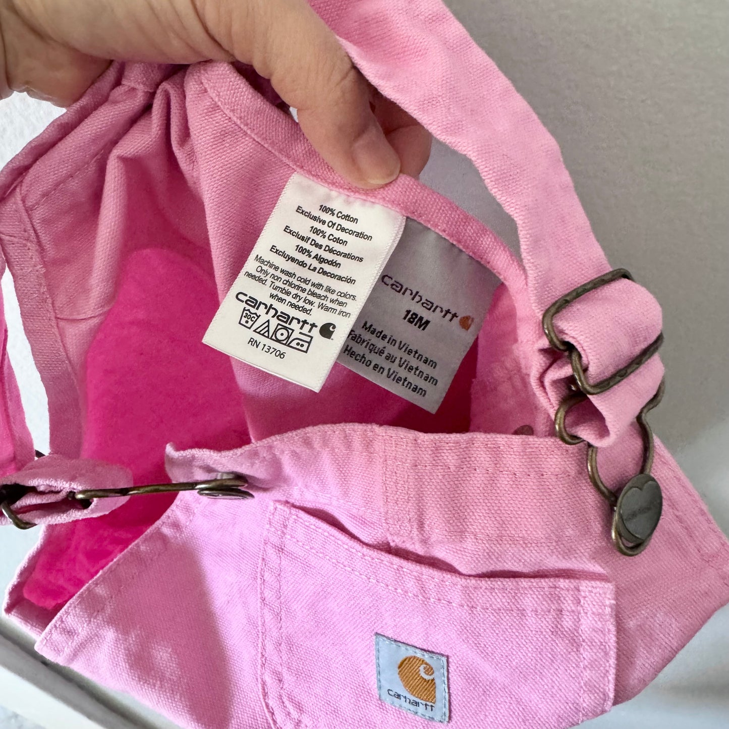 Carhartt / Pink overalls / 18M
