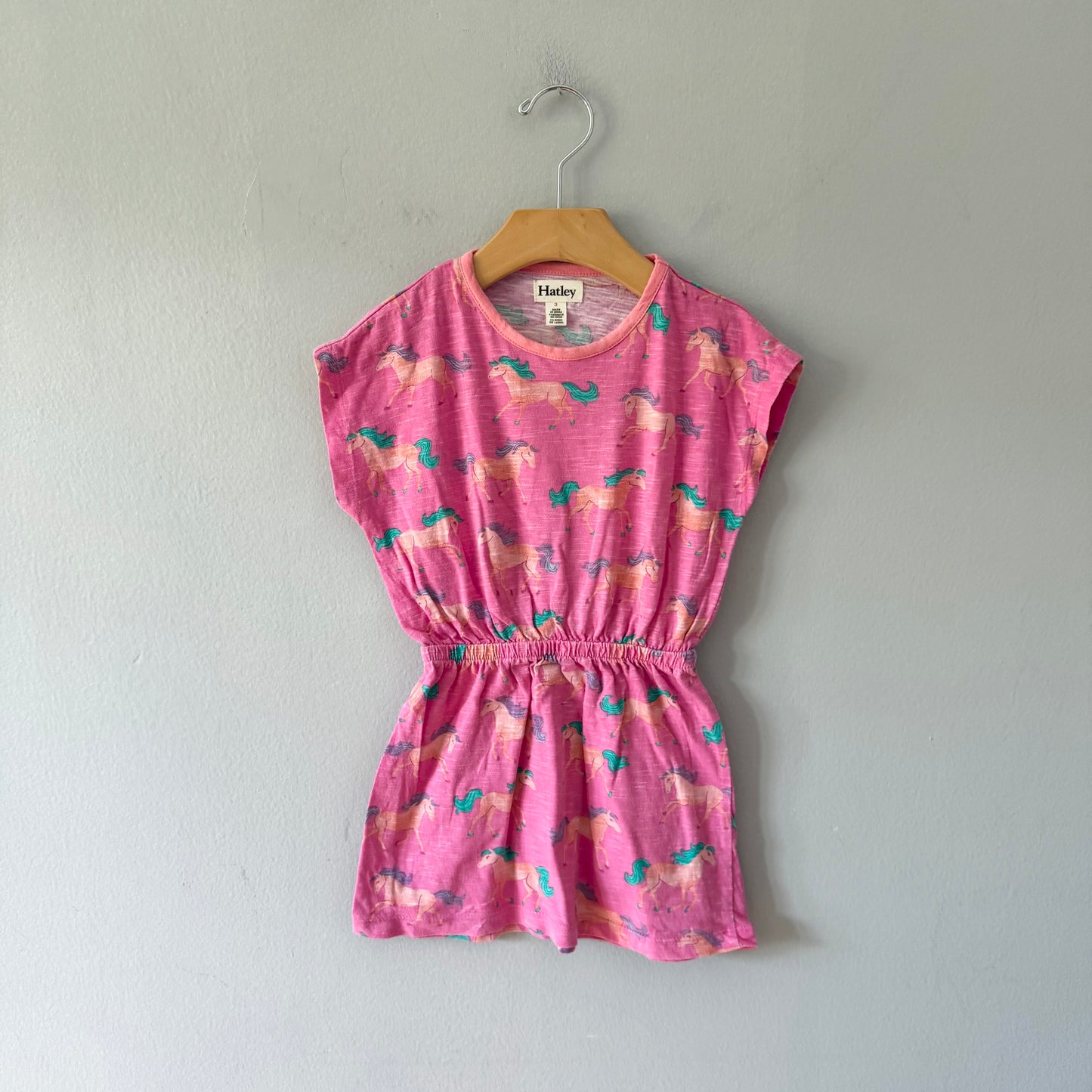 Hatley / Pink x unicorn dress / 3Y