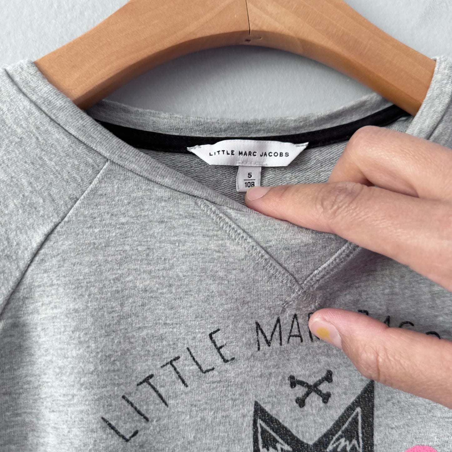 Little Marc Jacobs / Light grey long sleeve top / 5Y