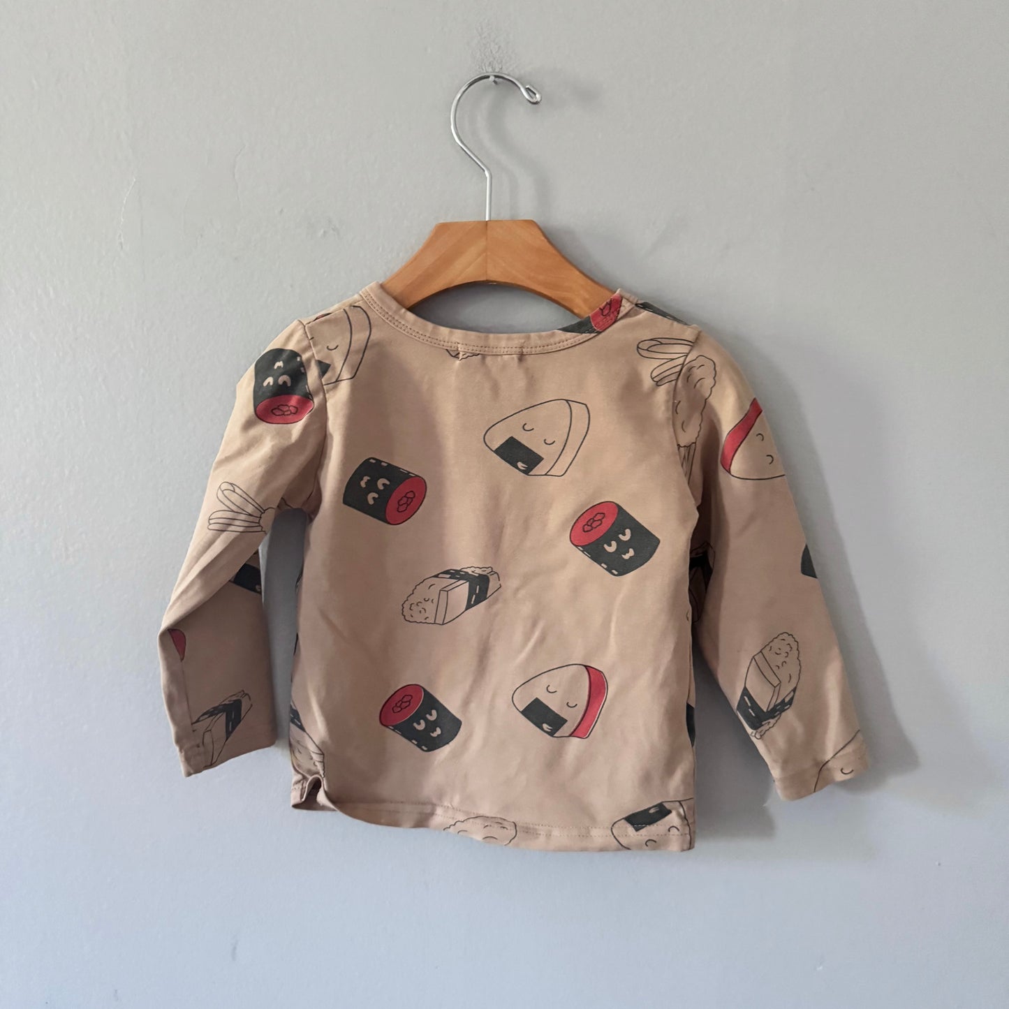 Snidols Kids / Brown x sushi long sleeve / 80(12M)