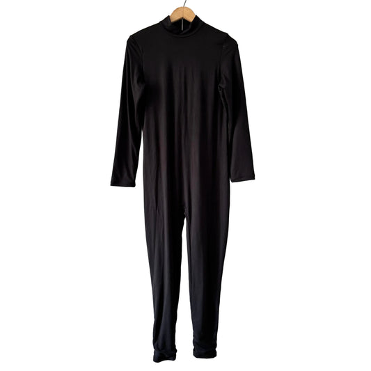 Bumpsuit / Black maternity romper / XL