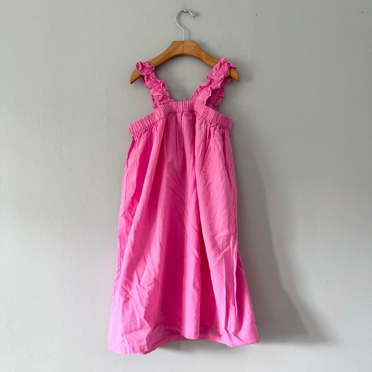 H&M / Pink cami linen dress / 8-9Y - New with tag