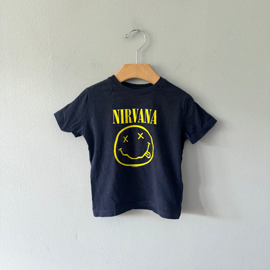 Gap / Nirvana black T-shirt / 2Y