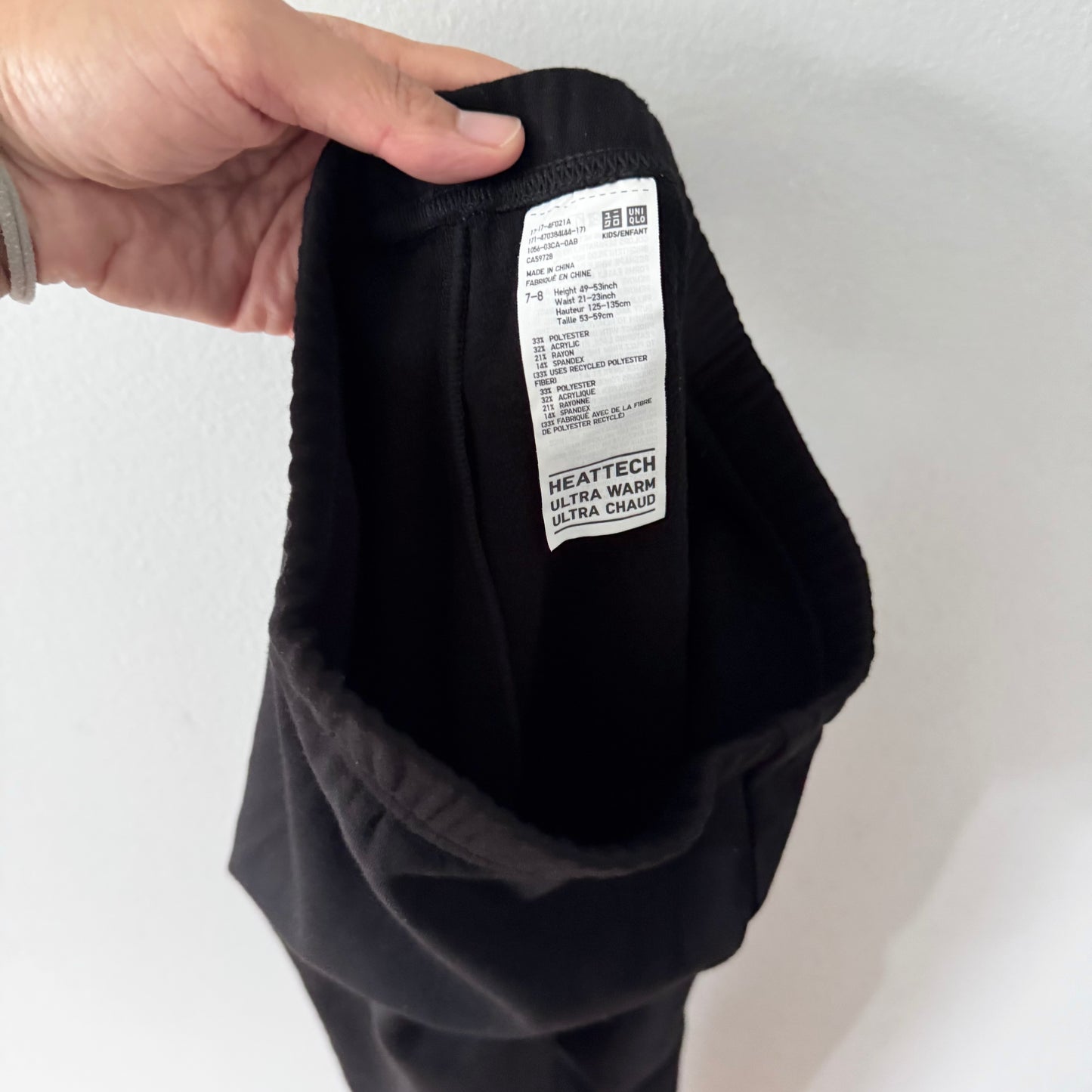 Uniqlo / Heat tech extra warm leggings / 7-8Y