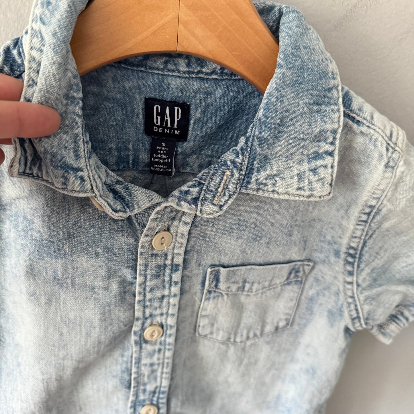 Gap / Denim short sleeve shirt / 3Y