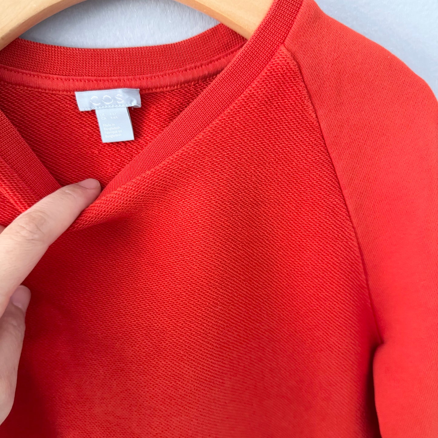 COS / Robe col rond orange vif / 4-6 ans