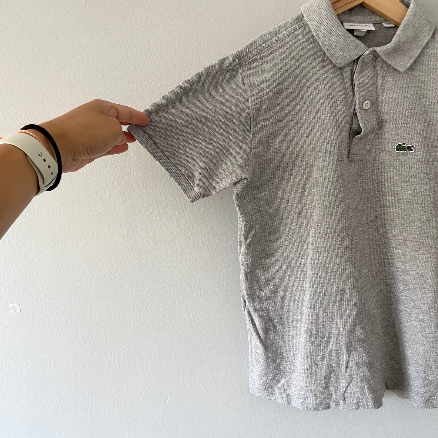 Lacoste / Light grey polo shirt / 12Y