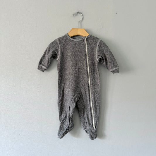 Juddlies / Black salt and pepper romper / 0-3M