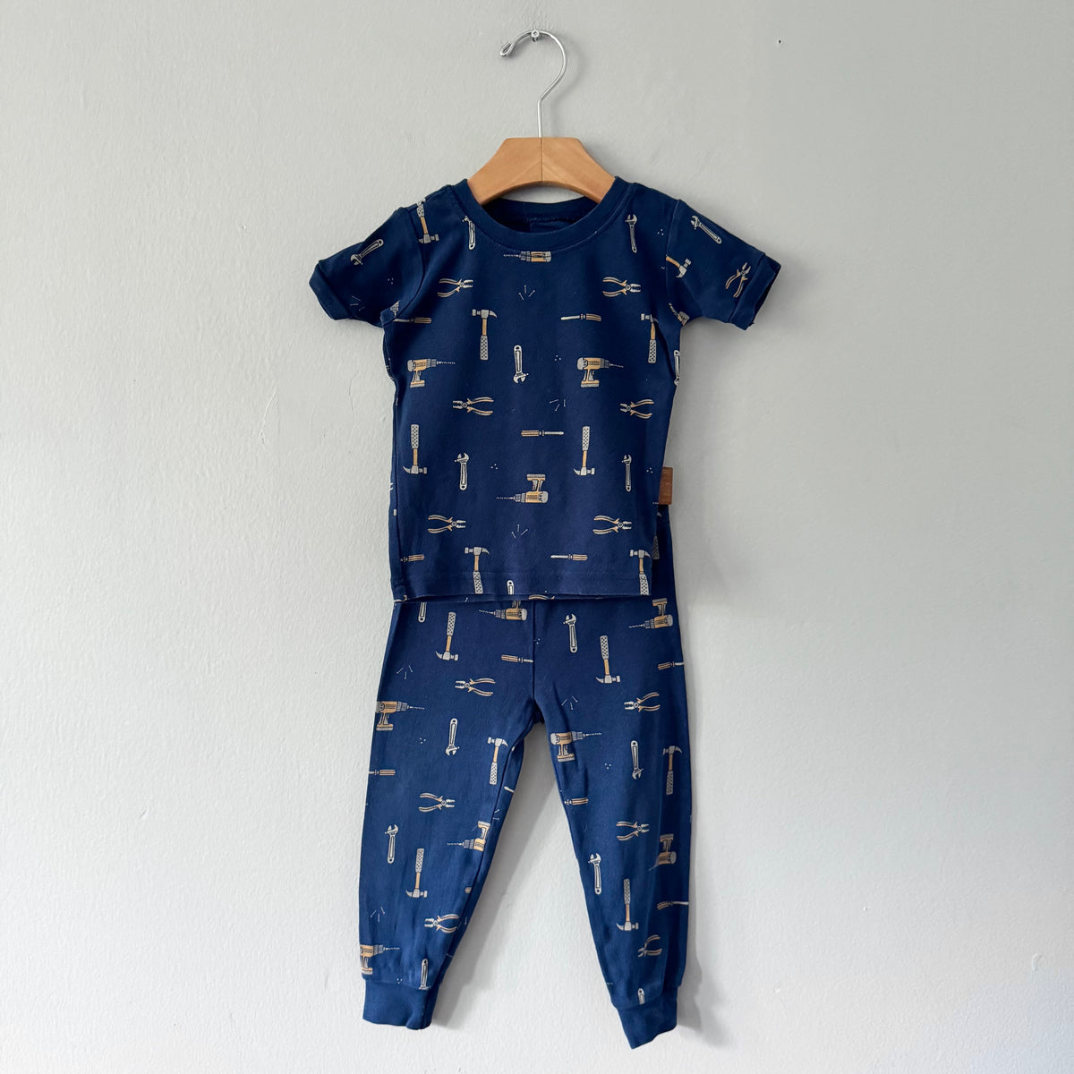 Petit lem / Navy pajama set / 2Y