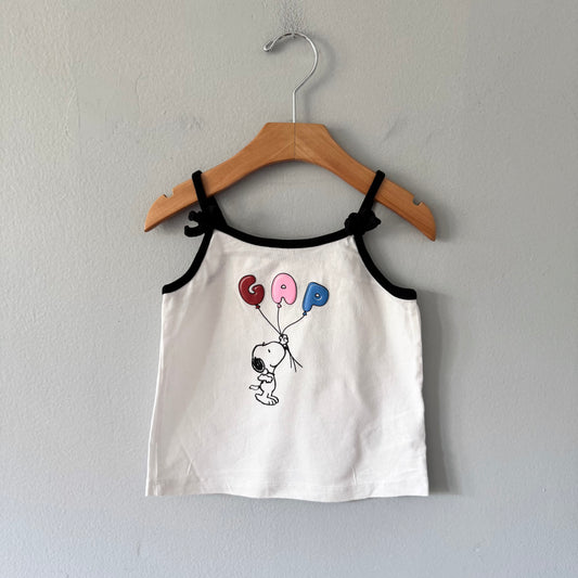 Gap x Snoopy / White cami / 6Y