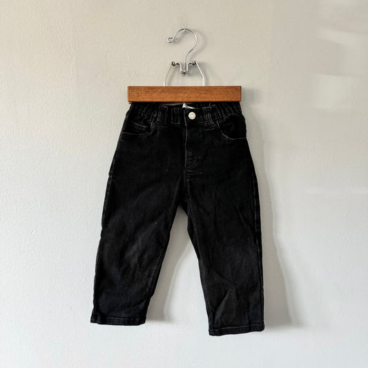 Zara / Black denim pants / 18-24M