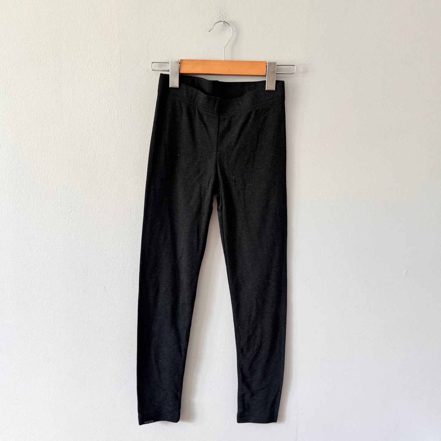 Wedze / Black wool blend leggings / 8Y