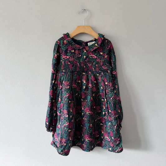 The Prairie / Forest x animal dress / 6-7Y