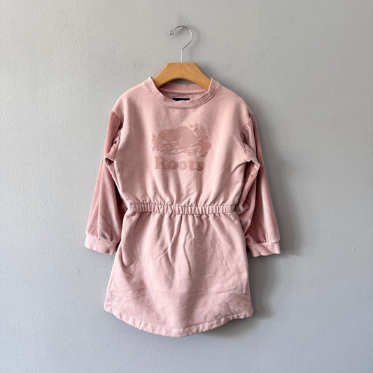Roots / Light pink crew dress / 5T