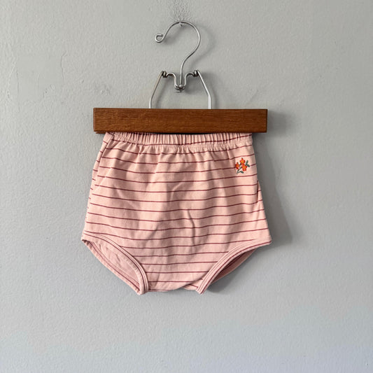 Tiny Cottons / Pink stripe bloomer / 2Y