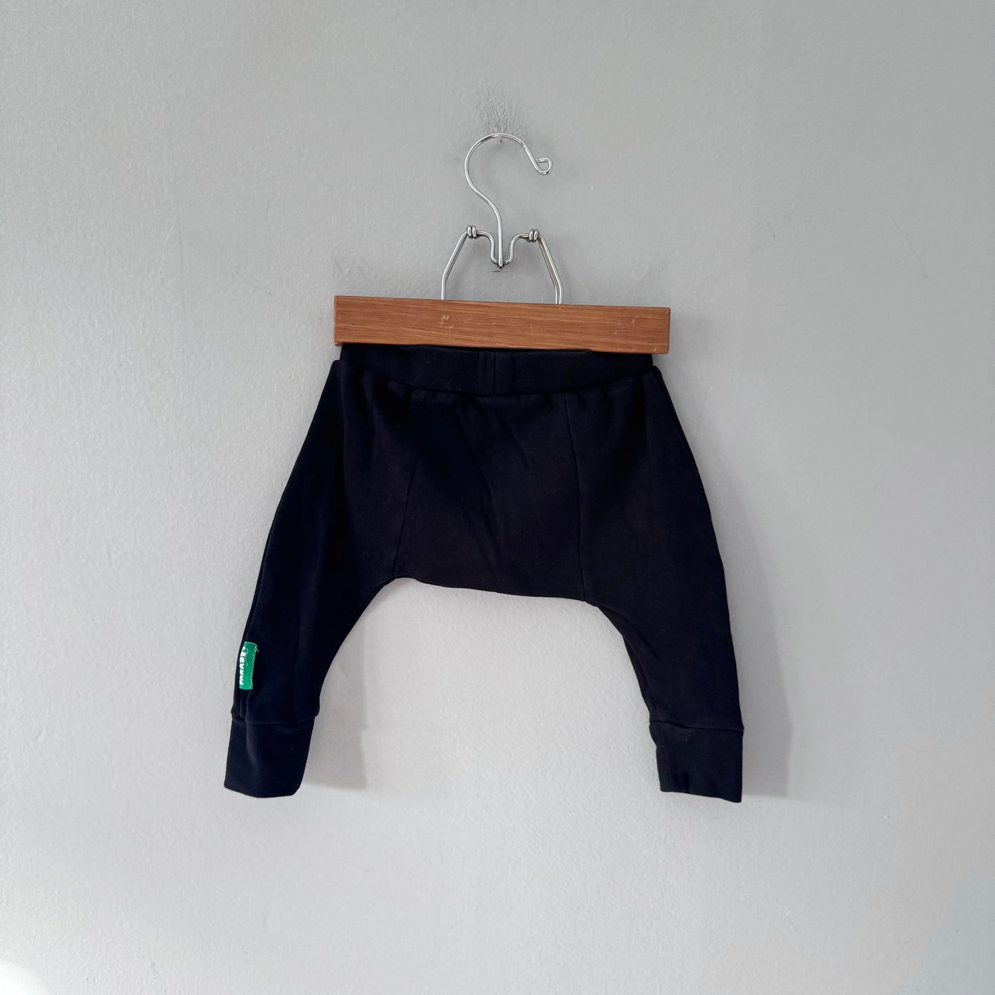 Parade Organics / Black harem pants / 6-12M