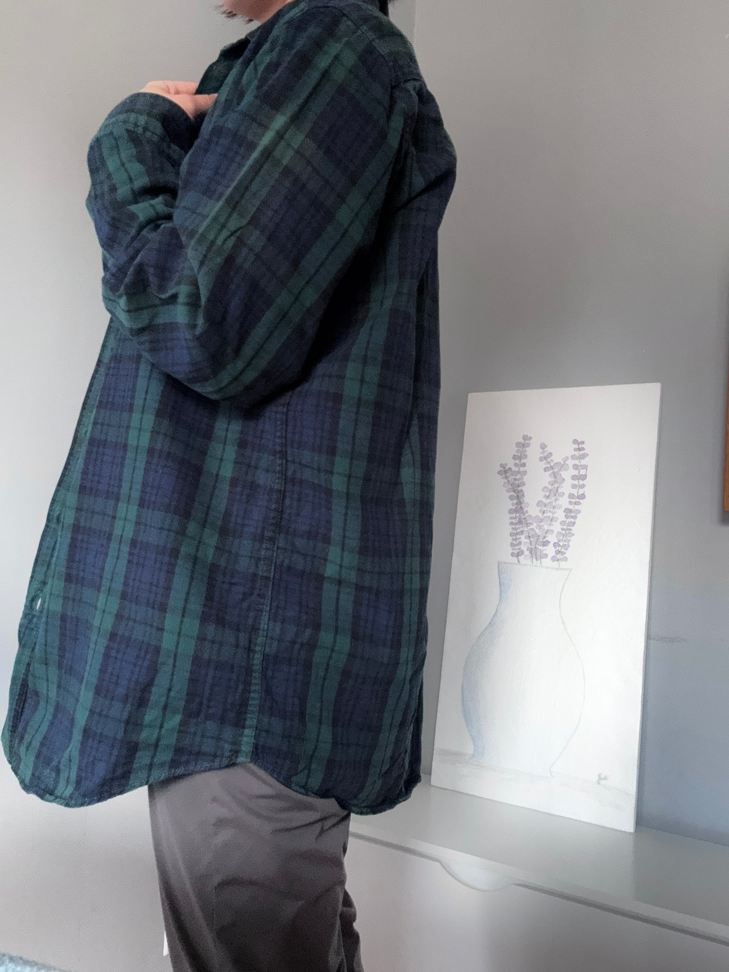 LL Bean vintage / Chemise à carreaux en flanelle / Homme M