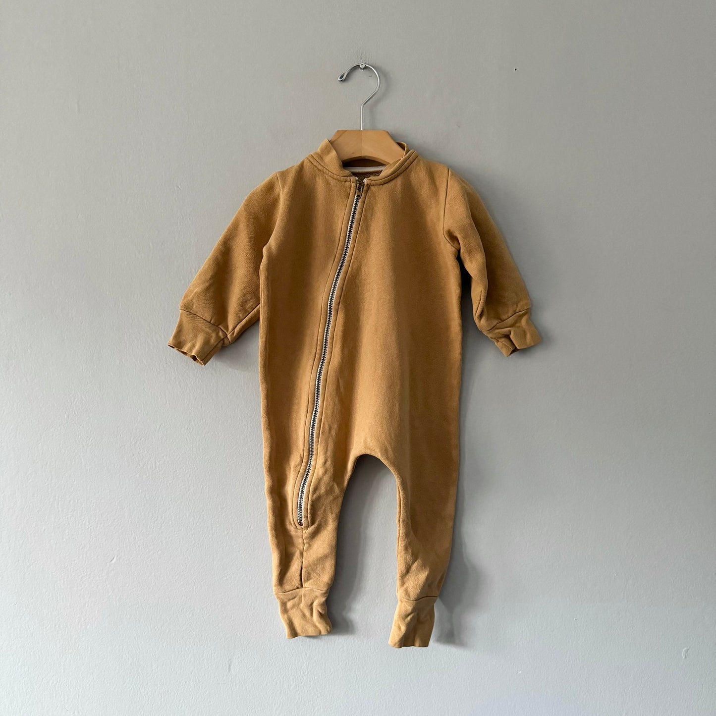 Mini Mioche / Mustard biker romper / 12-18M