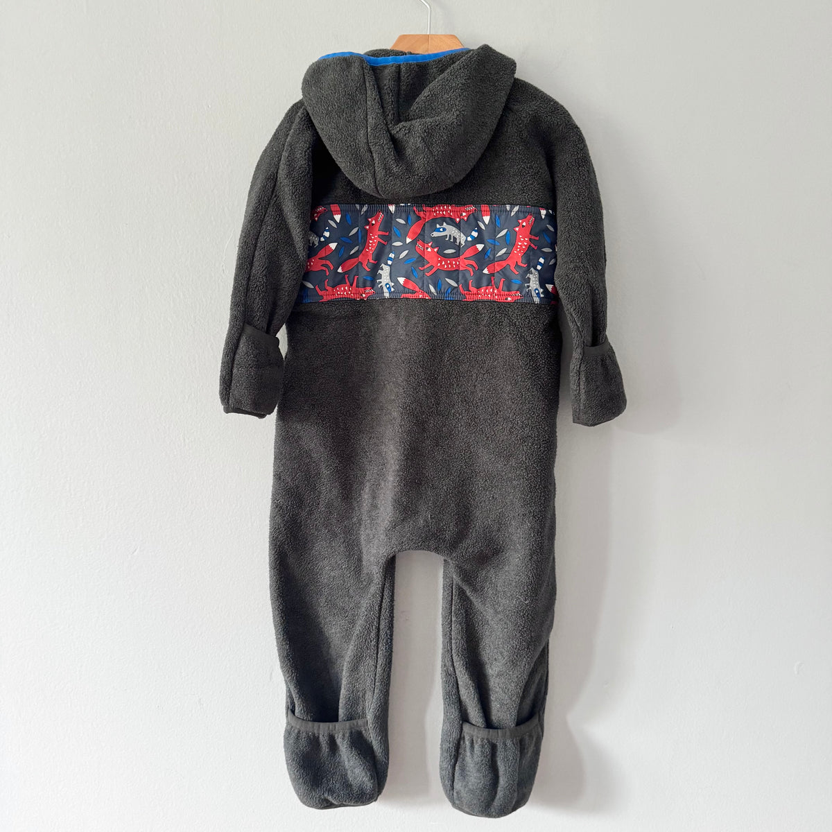 Mec x Dark grey fleece bunting / 18M