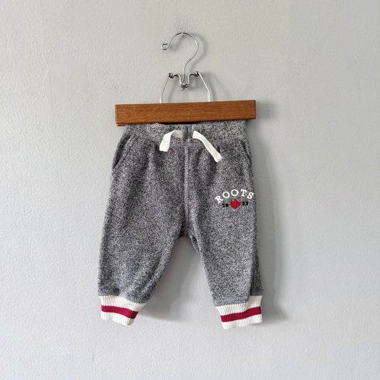Roots / Salt and pepper sweatpants / 3-6M