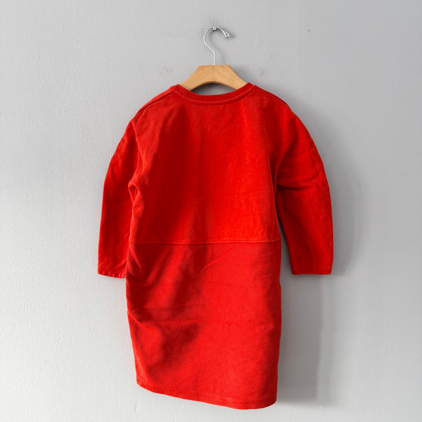 COS / Robe col rond orange vif / 4-6 ans
